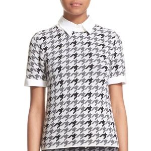 Alice + Olivia Houndstooth Sweater  L NWT